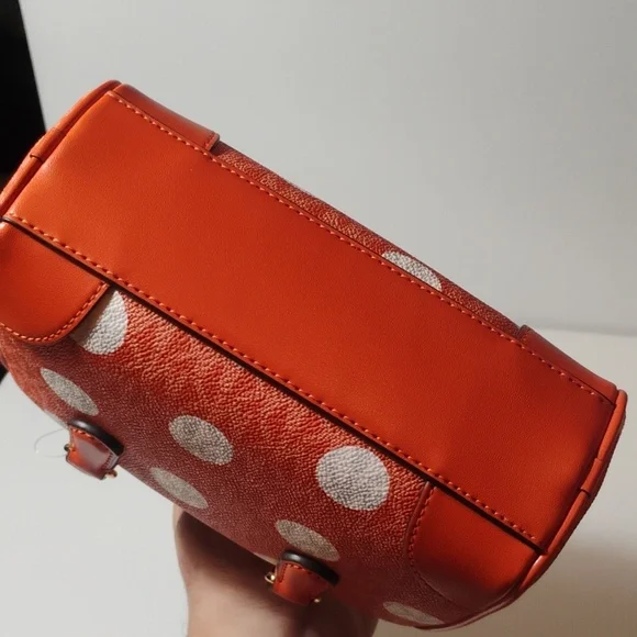 MICHAEL Michael Kors Thompson Mini XS Satchel/Xbody RED CLAY NWT $398! - Picture 7 of 11